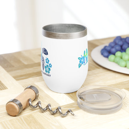Hawaii Sea Turtle Wine Tumbler – Hawaiian Honu Ocean Wave