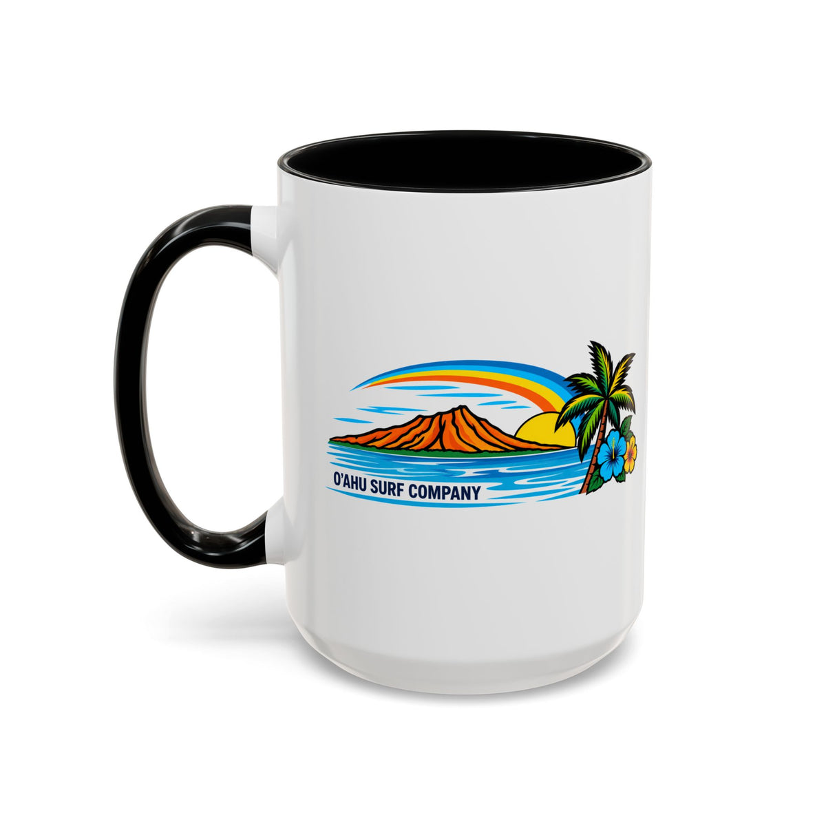 Hawaii Sunset 15 oz Ceramic Mug – Oahu Tropical Coffee Cup