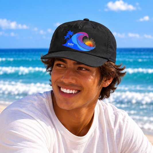 Hawaii Island Wave Quick-Dry Surf Hat
