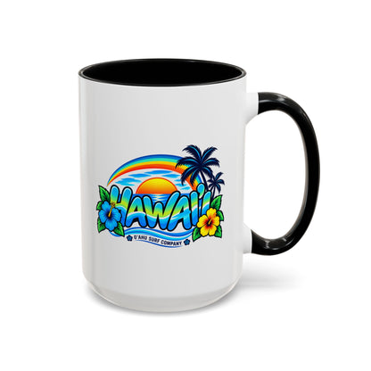 Hawaii Tropical Sunset 15 oz Ceramic Mug – Ocean Wave Coffee Cup