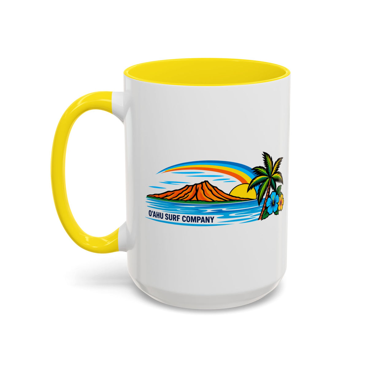 Hawaii Sunset 15 oz Ceramic Mug – Oahu Tropical Coffee Cup