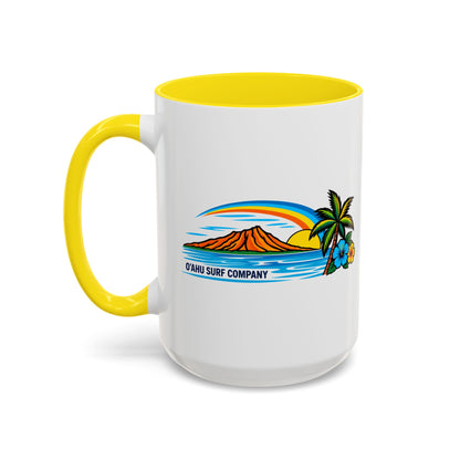 Hawaii Sunset 15 oz Ceramic Mug – Oahu Tropical Coffee Cup