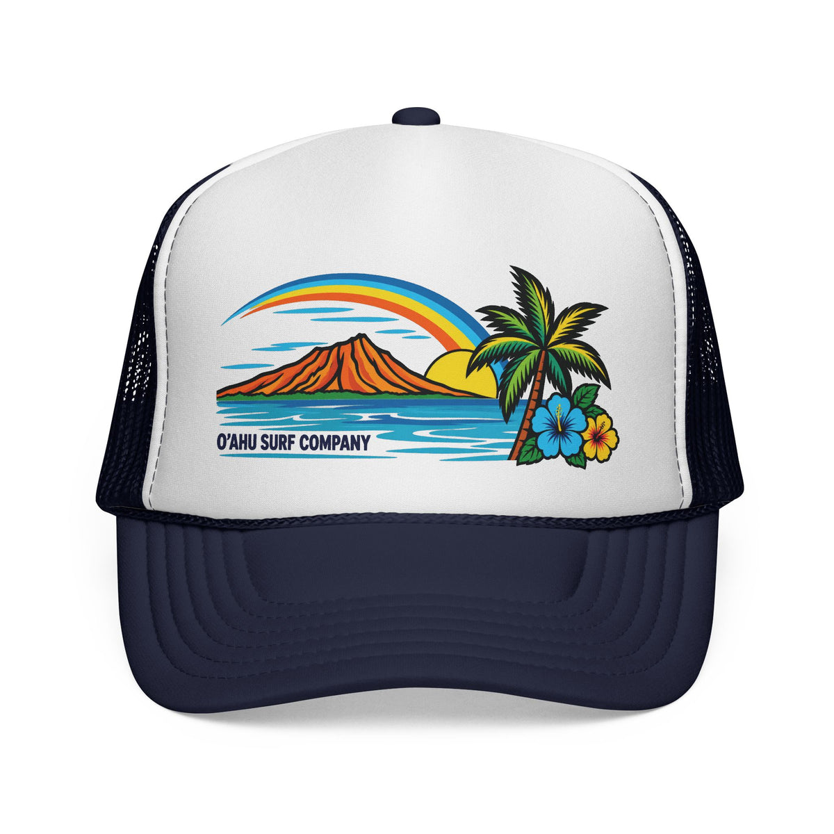 O'ahu Rainbow Hawaii Surf Trucker Hat