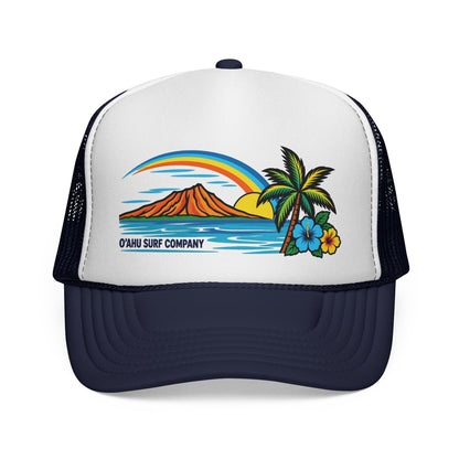 O'ahu Rainbow Hawaii Surf Trucker Hat