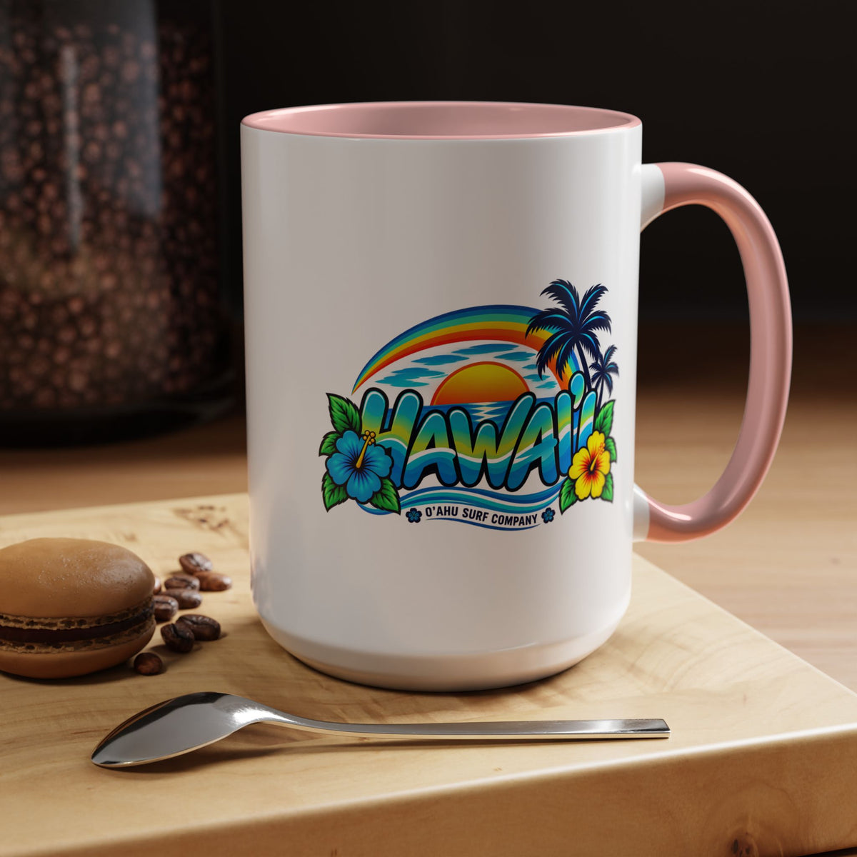 Hawaii Tropical Sunset 15 oz Ceramic Mug – Ocean Wave Coffee Cup