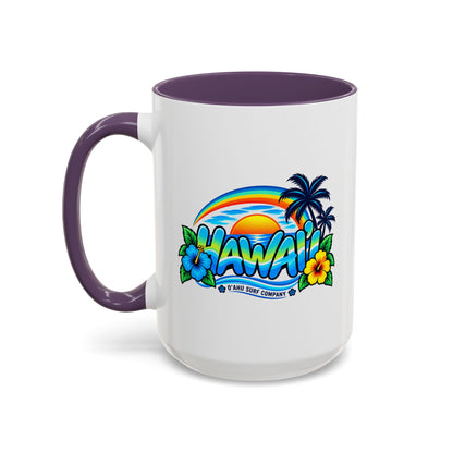 Hawaii Tropical Sunset 15 oz Ceramic Mug – Ocean Wave Coffee Cup