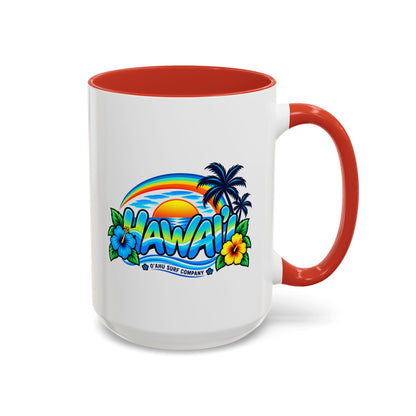 Hawaii Tropical Sunset 15 oz Ceramic Mug – Ocean Wave Coffee Cup