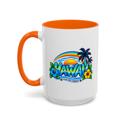 Hawaii Tropical Sunset 15 oz Ceramic Mug – Ocean Wave Coffee Cup