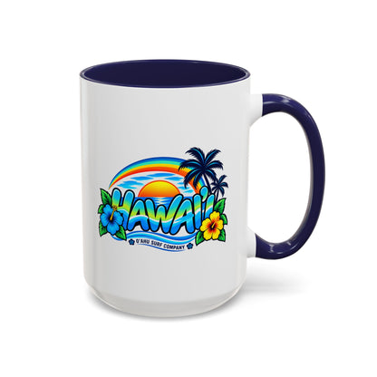 Hawaii Tropical Sunset 15 oz Ceramic Mug – Ocean Wave Coffee Cup