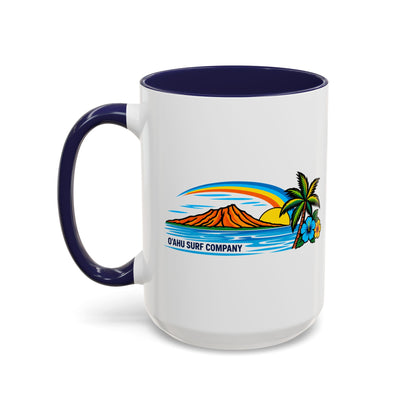 Hawaii Sunset 15 oz Ceramic Mug – Oahu Tropical Coffee Cup