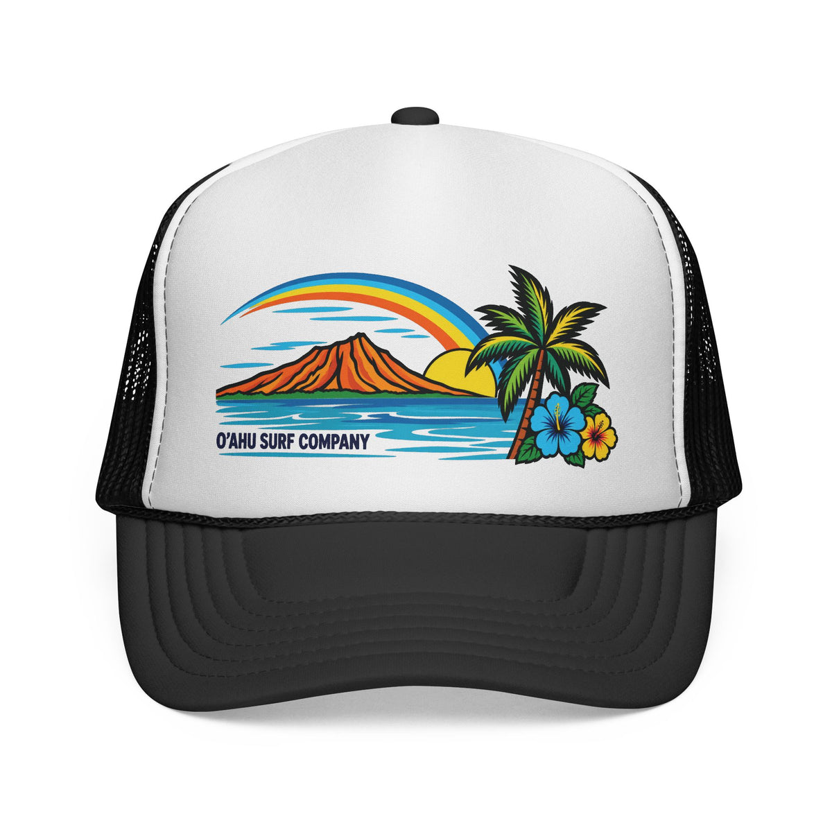 O'ahu Rainbow Hawaii Surf Trucker Hat
