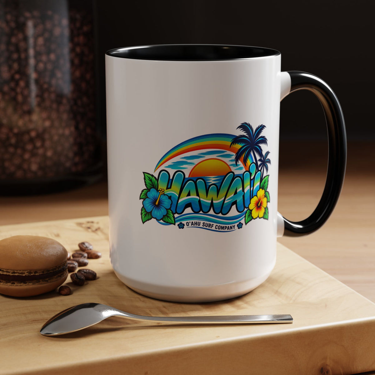 Hawaii Tropical Sunset 15 oz Ceramic Mug – Ocean Wave Coffee Cup