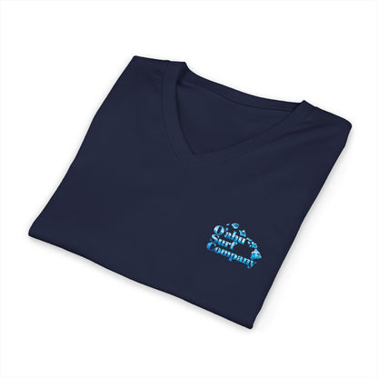 Hawaiian Islands V-Neck T-Shirt - Ocean Surf Style