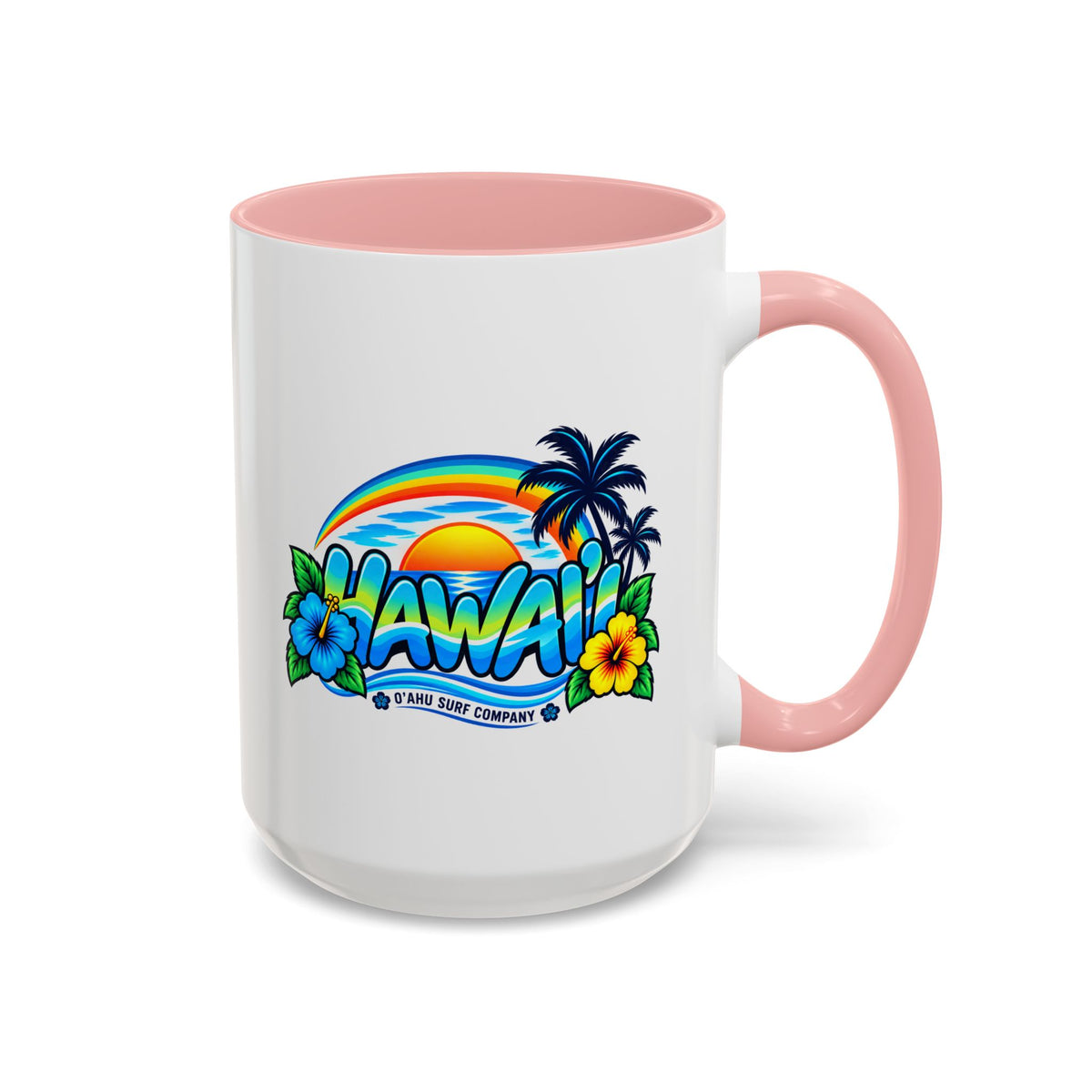 Hawaii Tropical Sunset 15 oz Ceramic Mug – Ocean Wave Coffee Cup