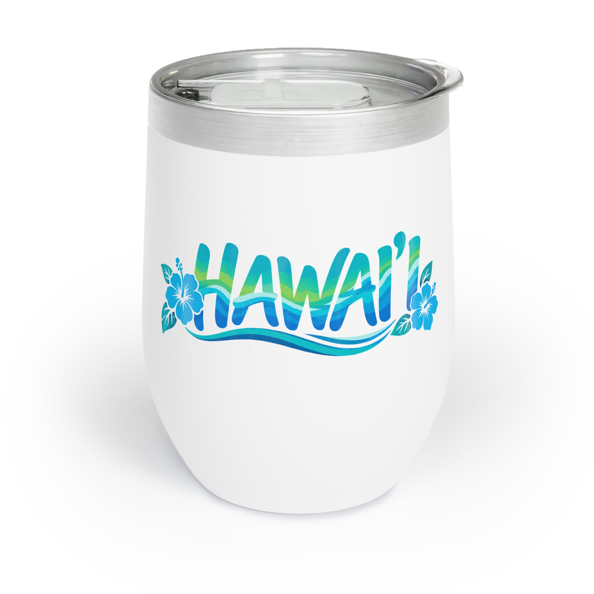 Hawaii Sea Turtle Wine Tumbler – Hawaiian Honu Ocean Wave