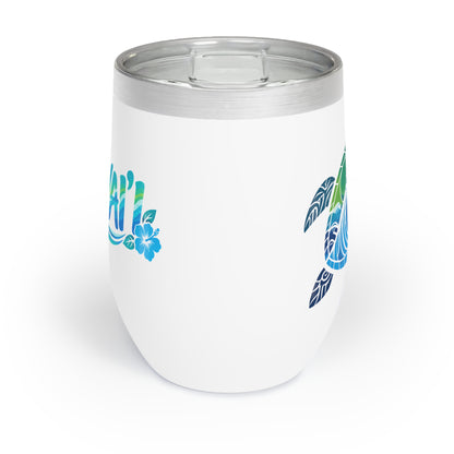 Hawaii Sea Turtle Wine Tumbler – Hawaiian Honu Ocean Wave