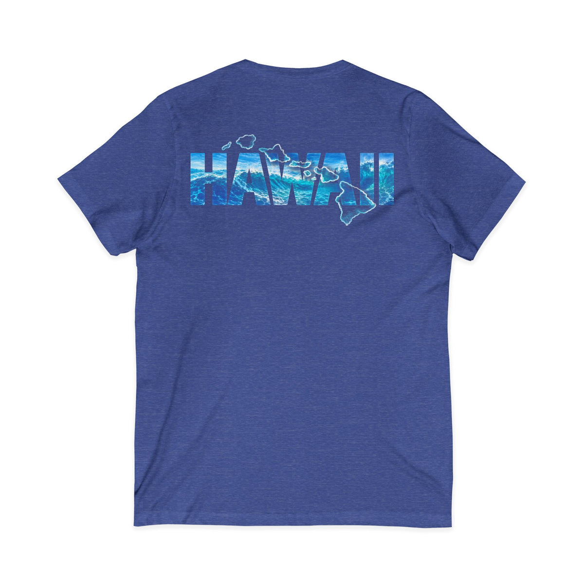 Hawaiian Islands V-Neck T-Shirt - Ocean Surf Style