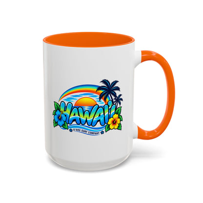 Hawaii Tropical Sunset 15 oz Ceramic Mug – Ocean Wave Coffee Cup