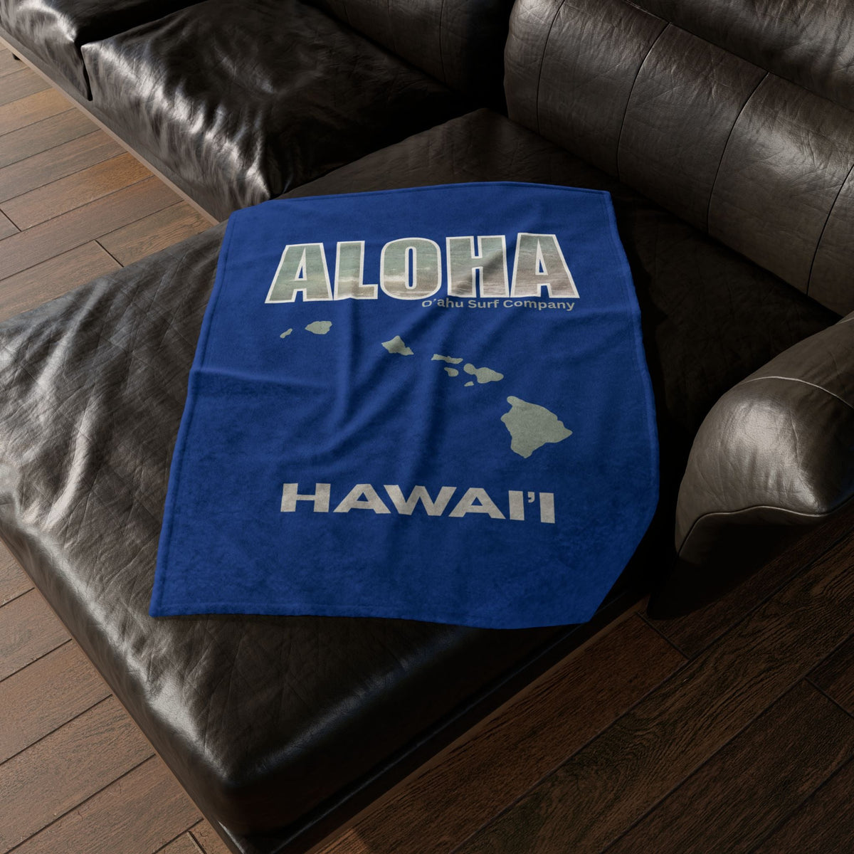 Aloha Hawaii Throw Blanket Hawaiian Island Style - O'ahu Surf Company