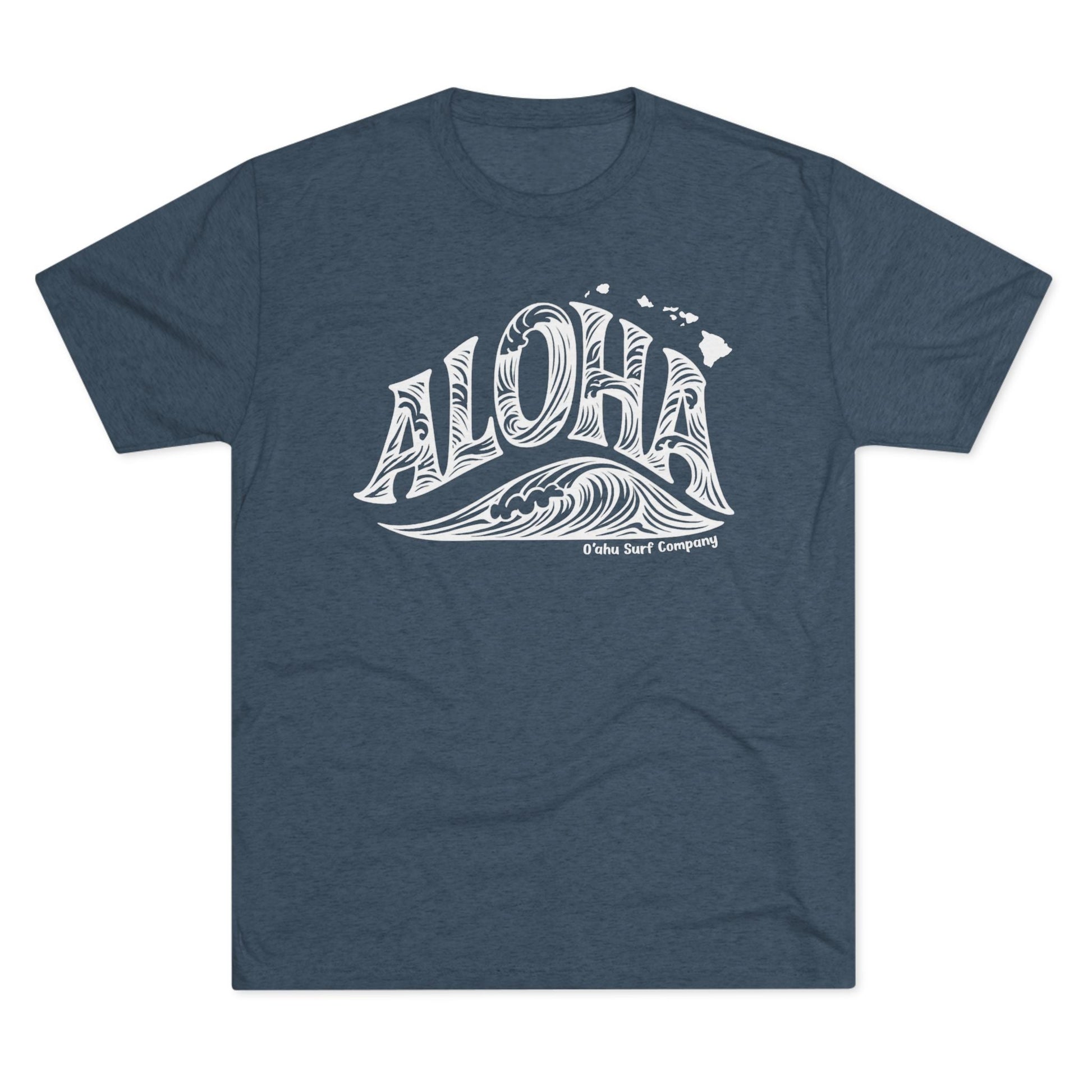 Aloha Hawaii Wave T-shirt - O'ahu Surf Company