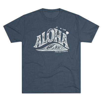 Aloha Hawaii Wave T-shirt - O'ahu Surf Company