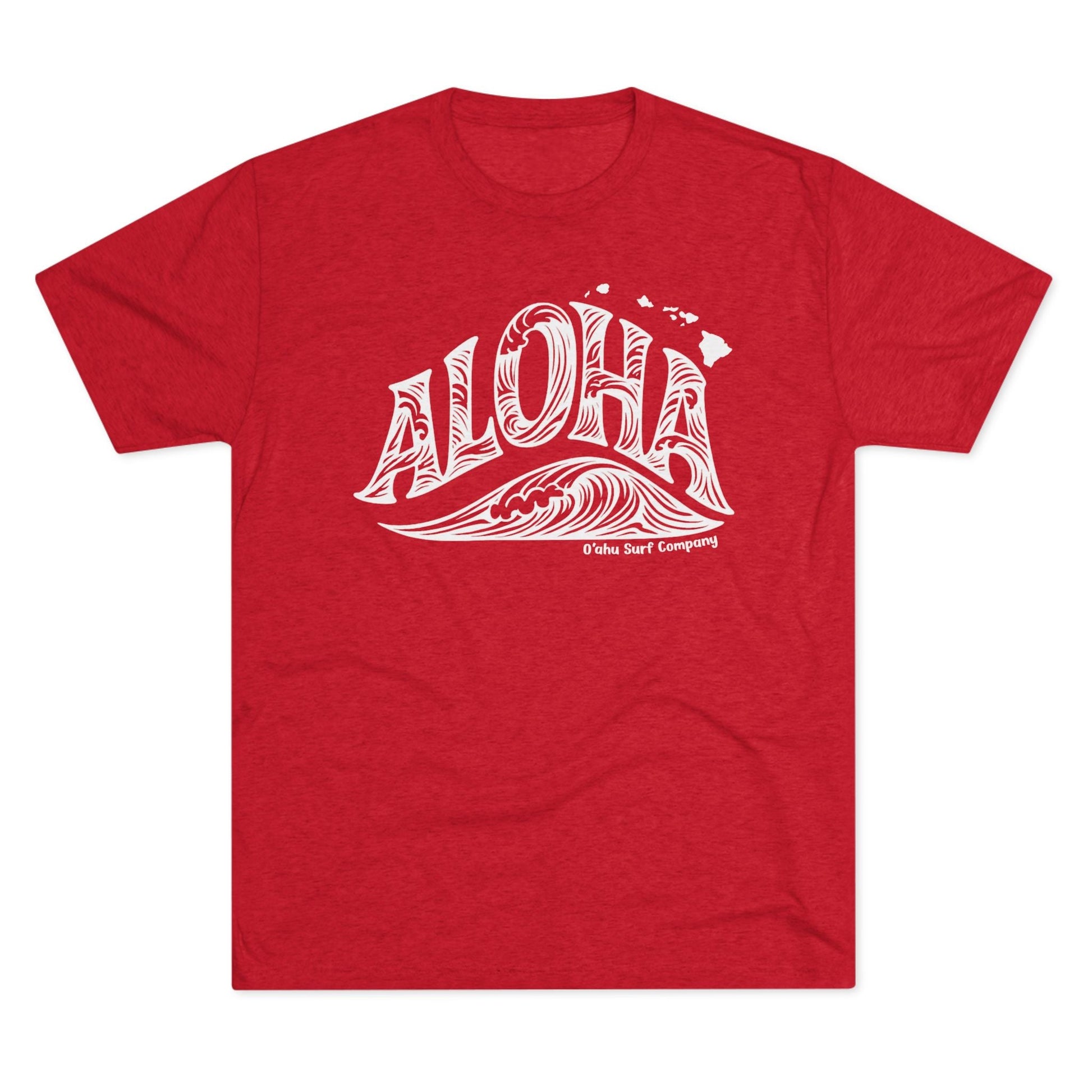 Aloha Hawaii Wave T-shirt - O'ahu Surf Company
