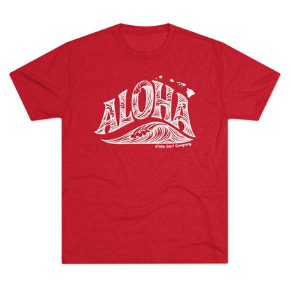 Aloha Hawaii Wave T-shirt - O'ahu Surf Company