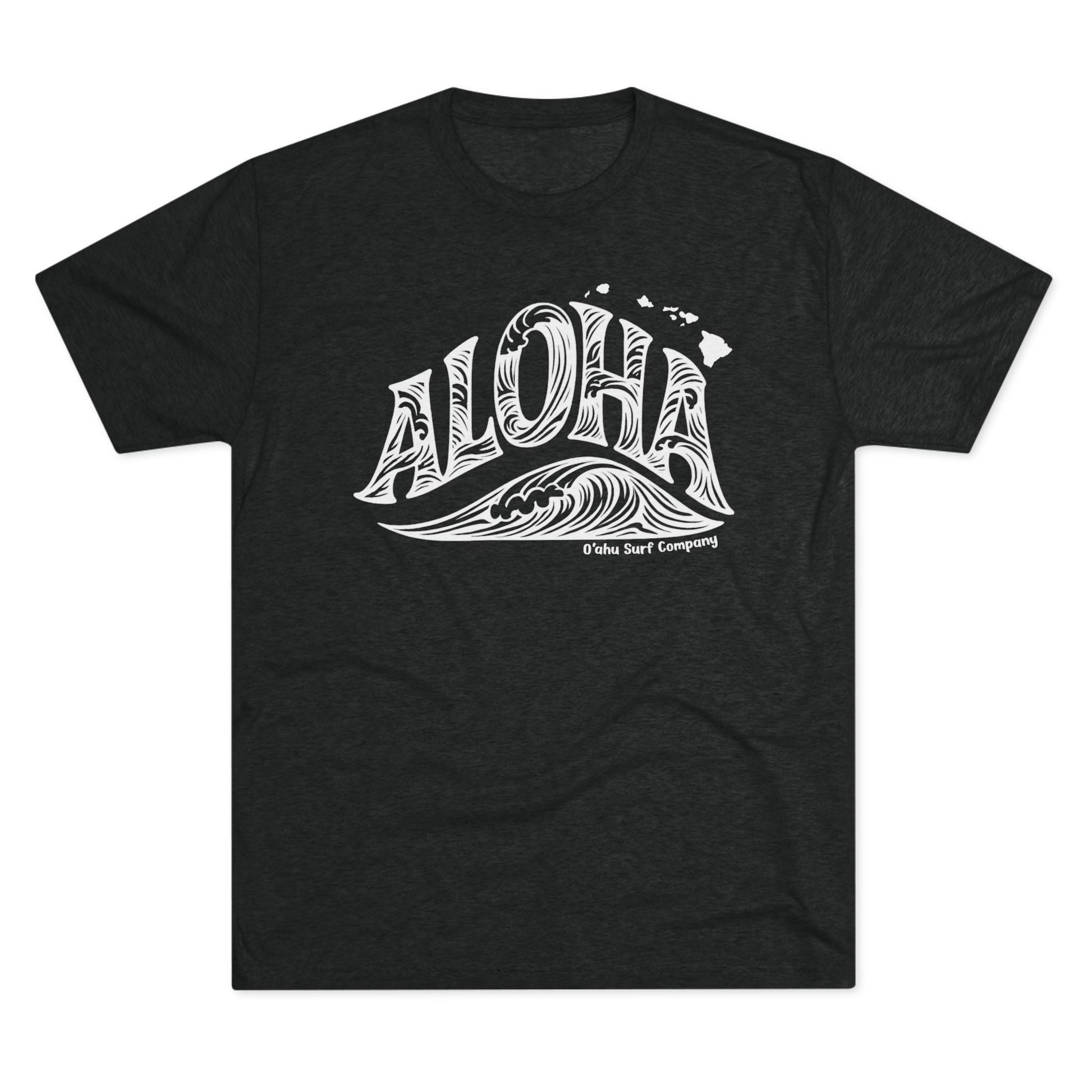 Aloha Hawaii Wave T-shirt - O'ahu Surf Company