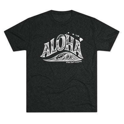 Aloha Hawaii Wave T-shirt - O'ahu Surf Company