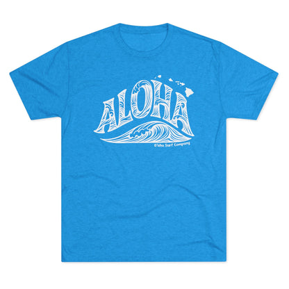 Aloha Hawaii Wave T-shirt - O'ahu Surf Company