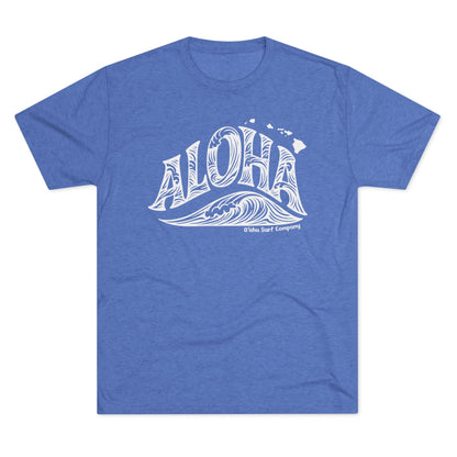 Aloha Hawaii Wave T-shirt - O'ahu Surf Company
