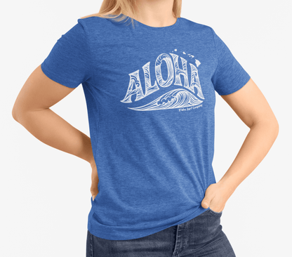Aloha Hawaii Wave T-shirt - O'ahu Surf Company