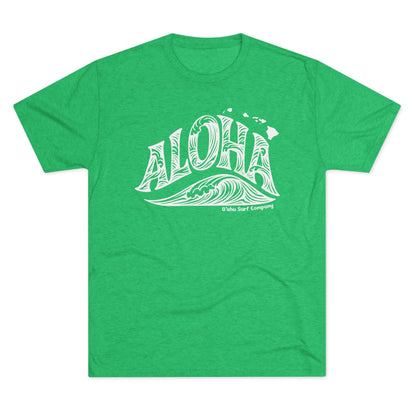 Aloha Hawaii Wave T-shirt - O'ahu Surf Company
