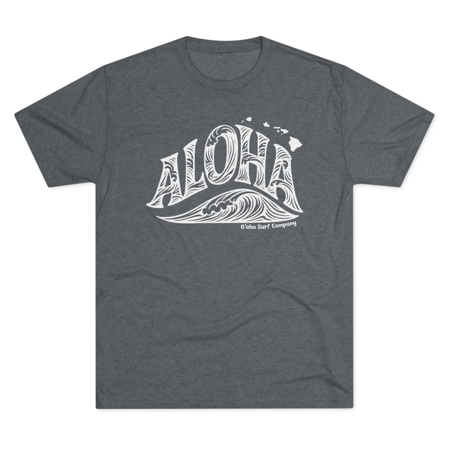 Aloha Hawaii Wave T-shirt - O'ahu Surf Company
