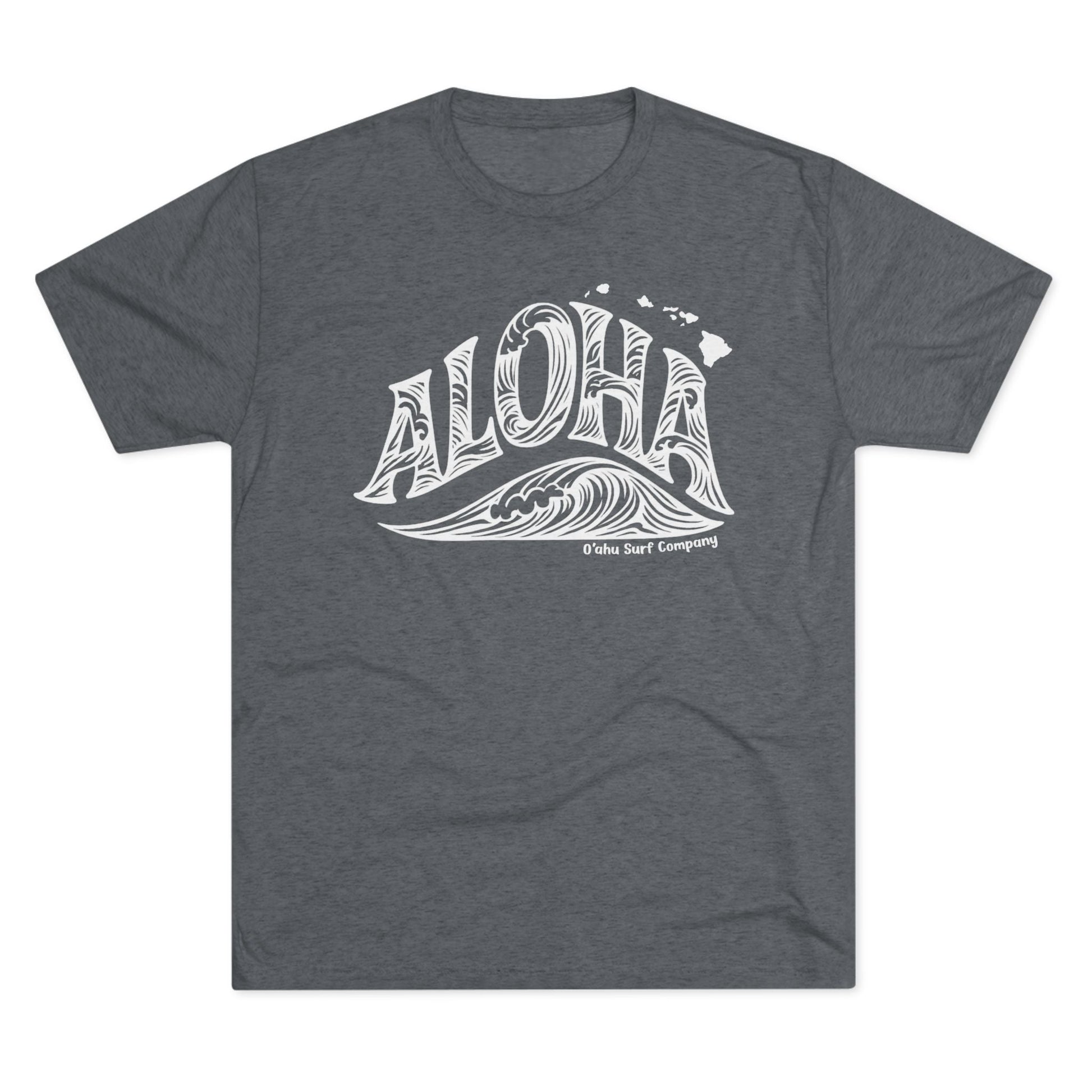 Aloha Hawaii Wave T-shirt - O'ahu Surf Company