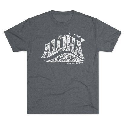 Aloha Hawaii Wave T-shirt - O'ahu Surf Company