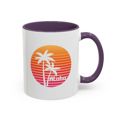 Aloha Hawaiian Island Style Coffee Mug 11oz Beach House Decor Tropical Island Theme Cup - O'ahu Surf Company