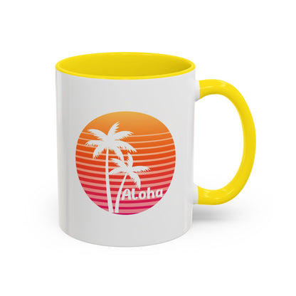 Aloha Hawaiian Island Style Coffee Mug 11oz Beach House Decor Tropical Island Theme Cup - O'ahu Surf Company