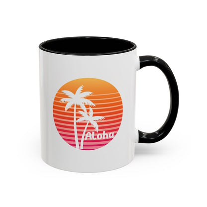 Aloha Hawaiian Island Style Coffee Mug 11oz Beach House Decor Tropical Island Theme Cup - O'ahu Surf Company