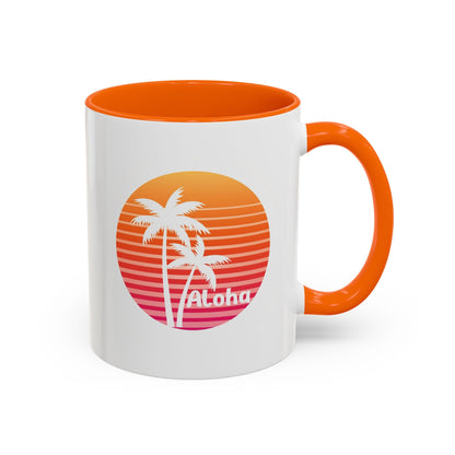 Aloha Hawaiian Island Style Coffee Mug 11oz Beach House Decor Tropical Island Theme Cup - O'ahu Surf Company