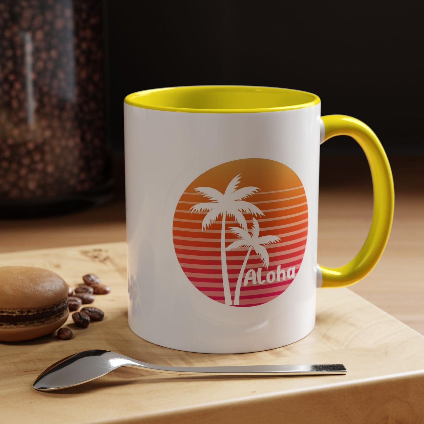 Aloha Hawaiian Island Style Coffee Mug 11oz Beach House Decor Tropical Island Theme Cup - O'ahu Surf Company