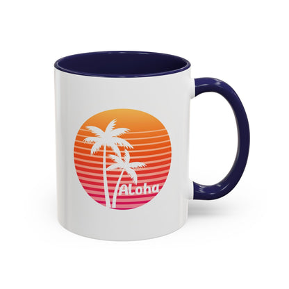 Aloha Hawaiian Island Style Coffee Mug 11oz Beach House Decor Tropical Island Theme Cup - O'ahu Surf Company