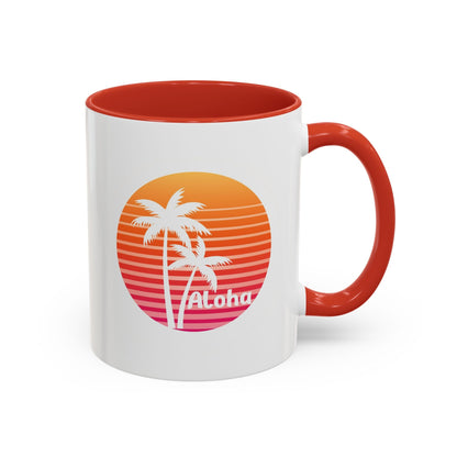Aloha Hawaiian Island Style Coffee Mug 11oz Beach House Decor Tropical Island Theme Cup - O'ahu Surf Company