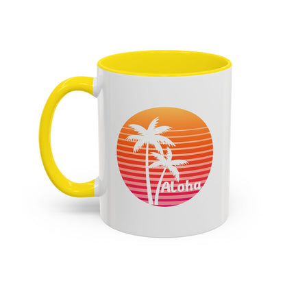 Aloha Hawaiian Island Style Coffee Mug 11oz Beach House Decor Tropical Island Theme Cup - O'ahu Surf Company