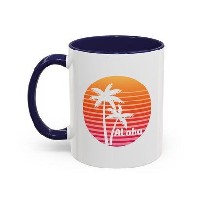 Aloha Hawaiian Island Style Coffee Mug 11oz Beach House Decor Tropical Island Theme Cup - O'ahu Surf Company