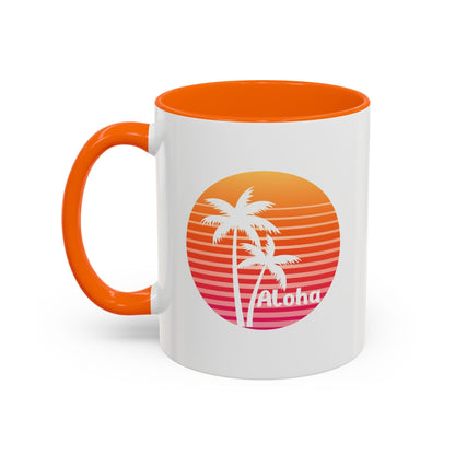 Aloha Hawaiian Island Style Coffee Mug 11oz Beach House Decor Tropical Island Theme Cup - O'ahu Surf Company