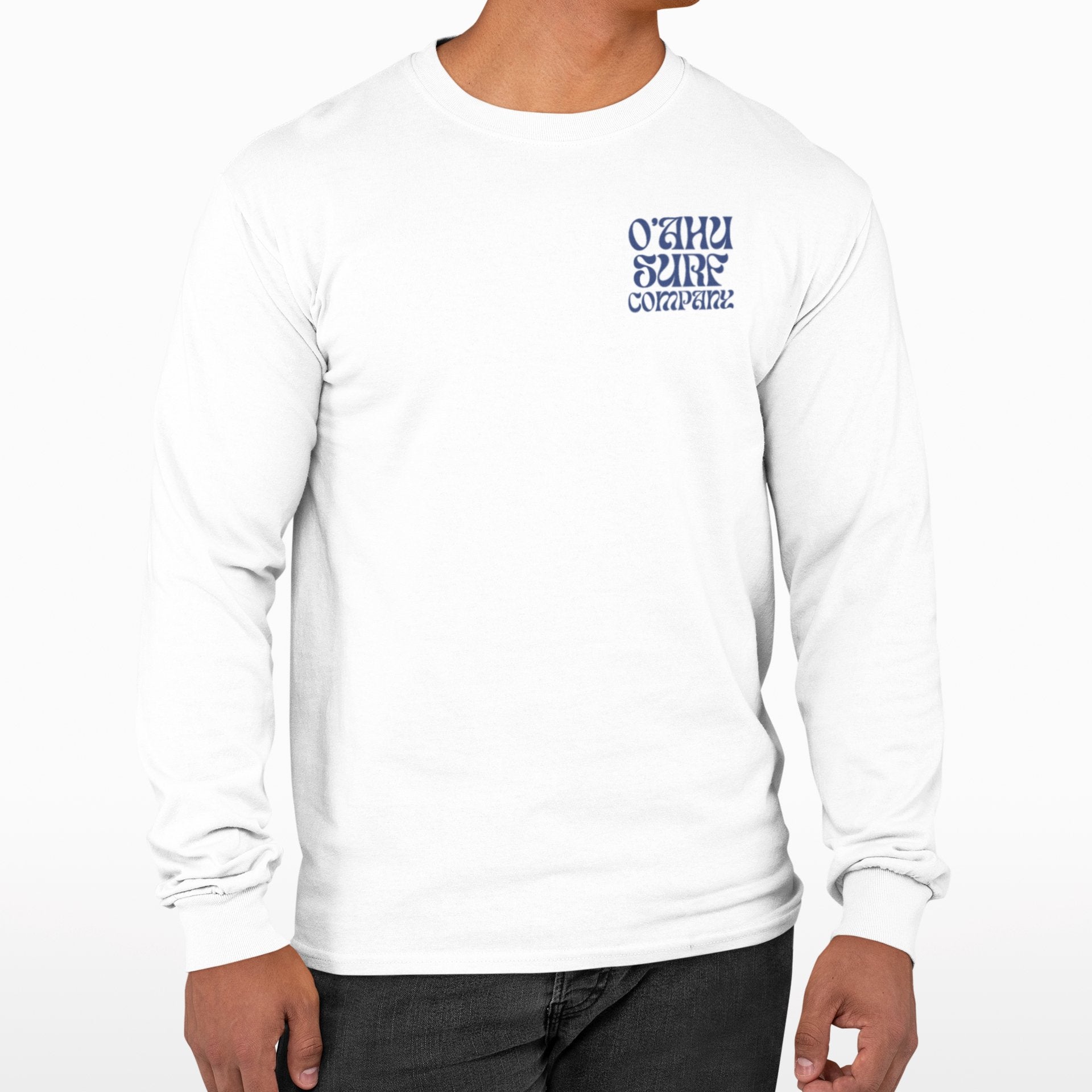 Backflip Cliff Dive Long Sleeve Crew Neck T-Shirt - O'ahu Surf Company