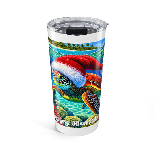Christmas Sea Turtle Tumbler 20oz - O'ahu Surf Company