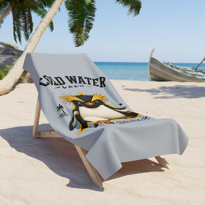 Cold Water Crew Beach Towel Fiordland Crested Penguin Surf Towel Hawaii Oahu Surf Company Coastal Pool Towel Gift - O'ahu Surf Company