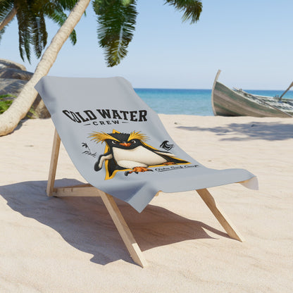 Cold Water Crew Beach Towel Fiordland Crested Penguin Surf Towel Hawaii Oahu Surf Company Coastal Pool Towel Gift - O'ahu Surf Company